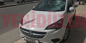 Yolu geçmeye çalışan yayaya araba çarptı