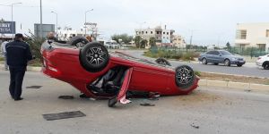 Alkollü sürücü böyle durabildi!