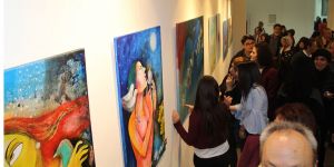 Sanat Festivali'nde yapılan eserler sergilenmeye başladı