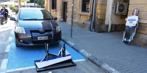 LTB’nin “Engel Değiliz” park yeri panolarına ikinci saldırı!