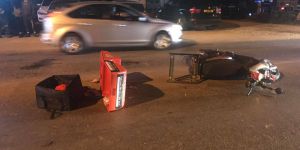 Girne'de motosiklet kazası