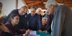 Aybars, harita ölçümleri uyuşmazlıklarına dair Doğancı'da toplantı yaptı