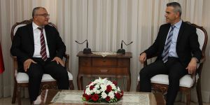 Uluçay, Müslüm Çiçek ve heyetini kabul etti