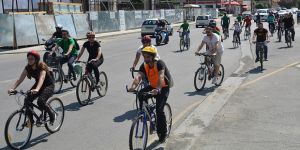 Barış için pedal çevirdiler