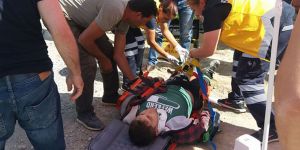 Motor kazası ucuz atlatıldı!