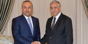 Akıncı, Çavuşoğlu'nu kabul etti