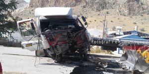 Beton su deposuna çarptı: 1 yaralı