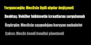 Parti Başkanları Konuştu