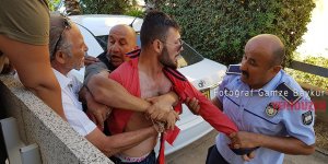 Mahkemede görevli polise saldırı