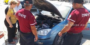 Park yerinde alev aldı