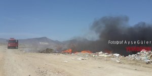 ‘Sanayi çöplüğünde’ yangın!