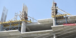 İnşaatın tepesine ölüme dans!