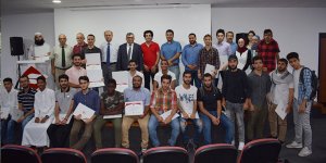 Öğrencilere sertifikaları verildi