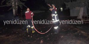 Boğazköyde meydana gelen yangın korkuttu