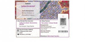 Öncül’ün IHORA /ŞEHER isimli şiir kitabı tanıtılıcak