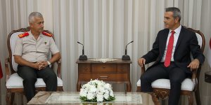 Uluçay, 1 Ağustos nedeniyle Tuğgeneral Algan’ı kabul etti