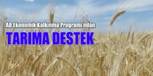 Tarıma 3 milyon Euro katkı