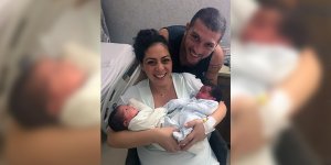 Taşçı ailesinin ikiz mutluluğu