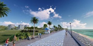 Lefke'ye sahil yürüyüş yolu