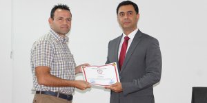 Soruşturma memurları sertifalarını aldı
