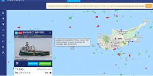 ‘Barbaros’, Baf açıklarında