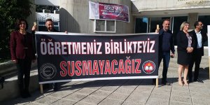 Öğretmenler Günü'nde pankartlı eylem