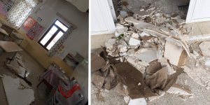 OKULUN TAVANI ÇÖKTÜ!