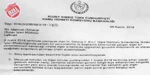 “Kurum çalışanı sınavda birinci geldi”