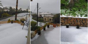 Lefke, beyaza büründü