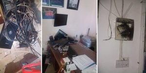 Serdarlı'da okula yıldırım düştü, eğitime ara verildi