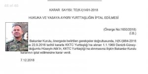 "Albay Hüseyin Atik'in yurttaşlığı iptal edildi, iade edildi"