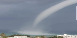 Girne açıklarında hortum!