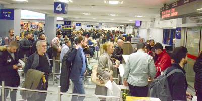 Ercan'a uçuşlar düştü, transitler arttı