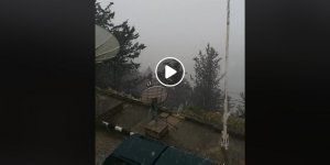 Selvili Tepe'ye kar düştü