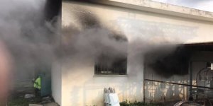 Elektrik trafosuna yıldırım düştü