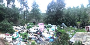 Yürüyüş yolu çöplük oldu