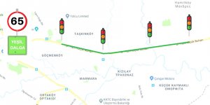 65 kilometrede seyreden sürücüler, kırmızı ışığa yakalanmayacak