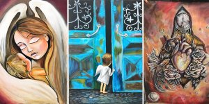 Hastaların eserleri duvarları süsledi