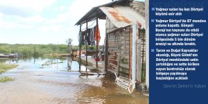 Yağmur suları bu kez Dörtyol köyünü esir aldı