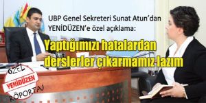 Hatalarımızdan dersler çıkarmak lazım