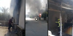 Ev cayır cayır yandı