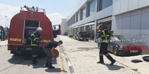 Nissan bayisinde yangın