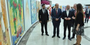 Türkmen ve Tatar sanatçıların sergisi açıldı