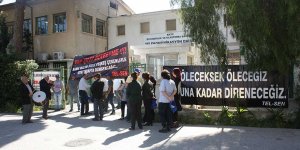 Tel-Sen  bir saatlik uyarı eylemi yaptı