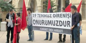 Komünist Emek Hareketi eylem düzenledi