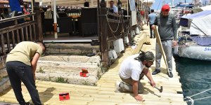 Antik liman bakıma alındı