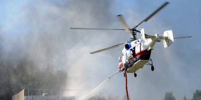 Baf’a yangın helikopterleri geldi