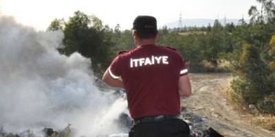 Güneşköy'de yangın