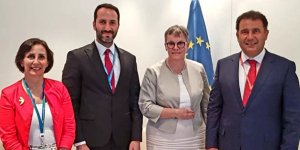 Candan ve Saner AKPA Başkanı ile görüştü