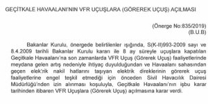 Geçitkale ‘gündüz’ uçuşlarına açılıyor